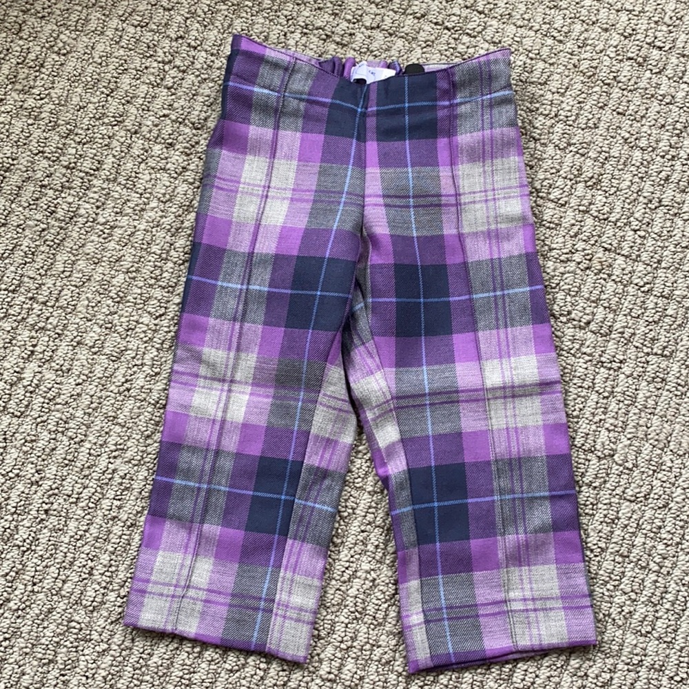 Arc-en-ciel Wool Plaid Pants